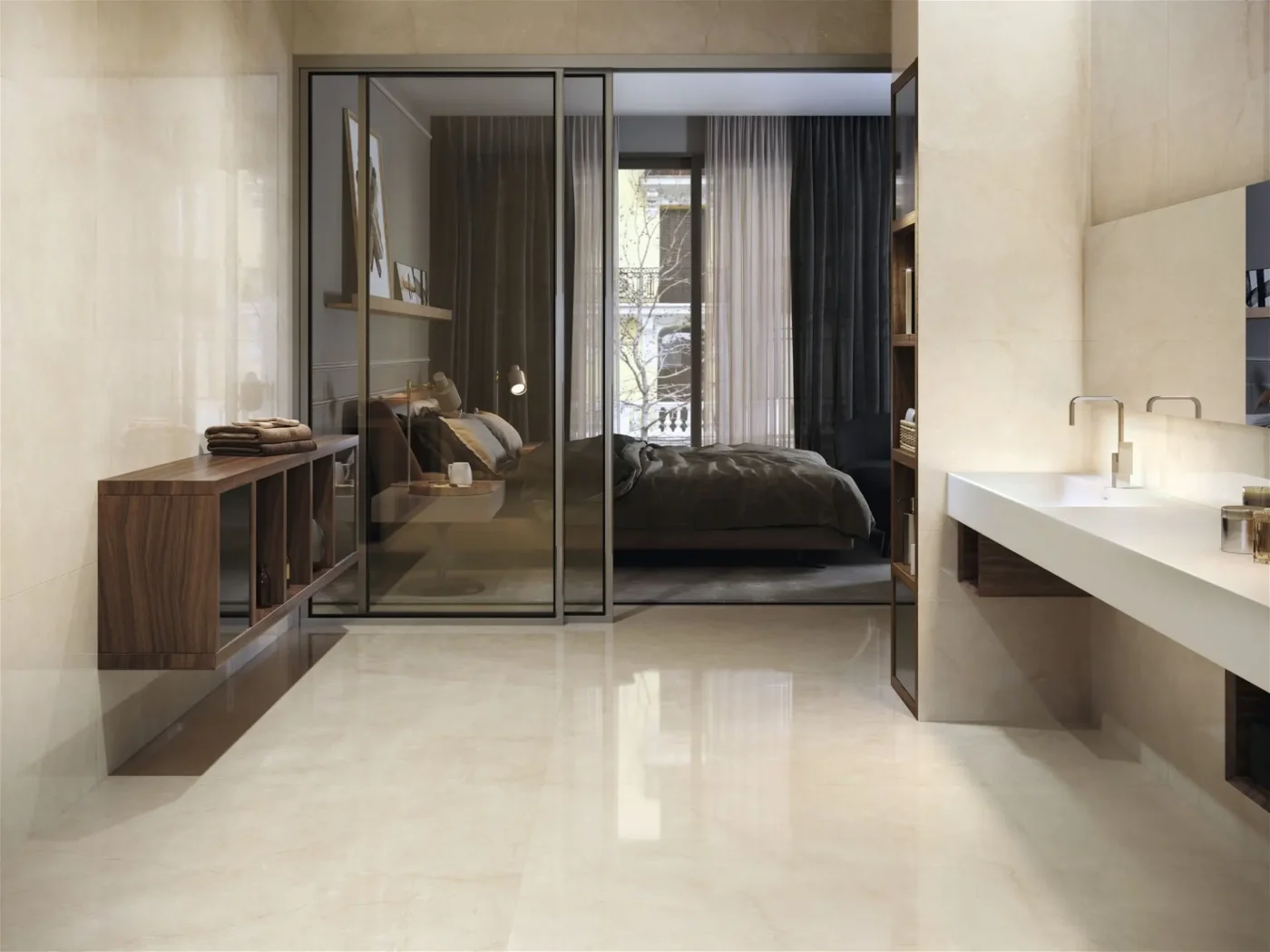 Cream Chamber Pulido 60x120 Rect. Gres - obrazek 2