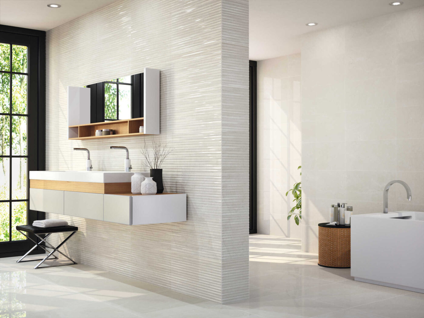 Velvet Wallen Cream 30x90 Rect. Dekor - obrazek 2