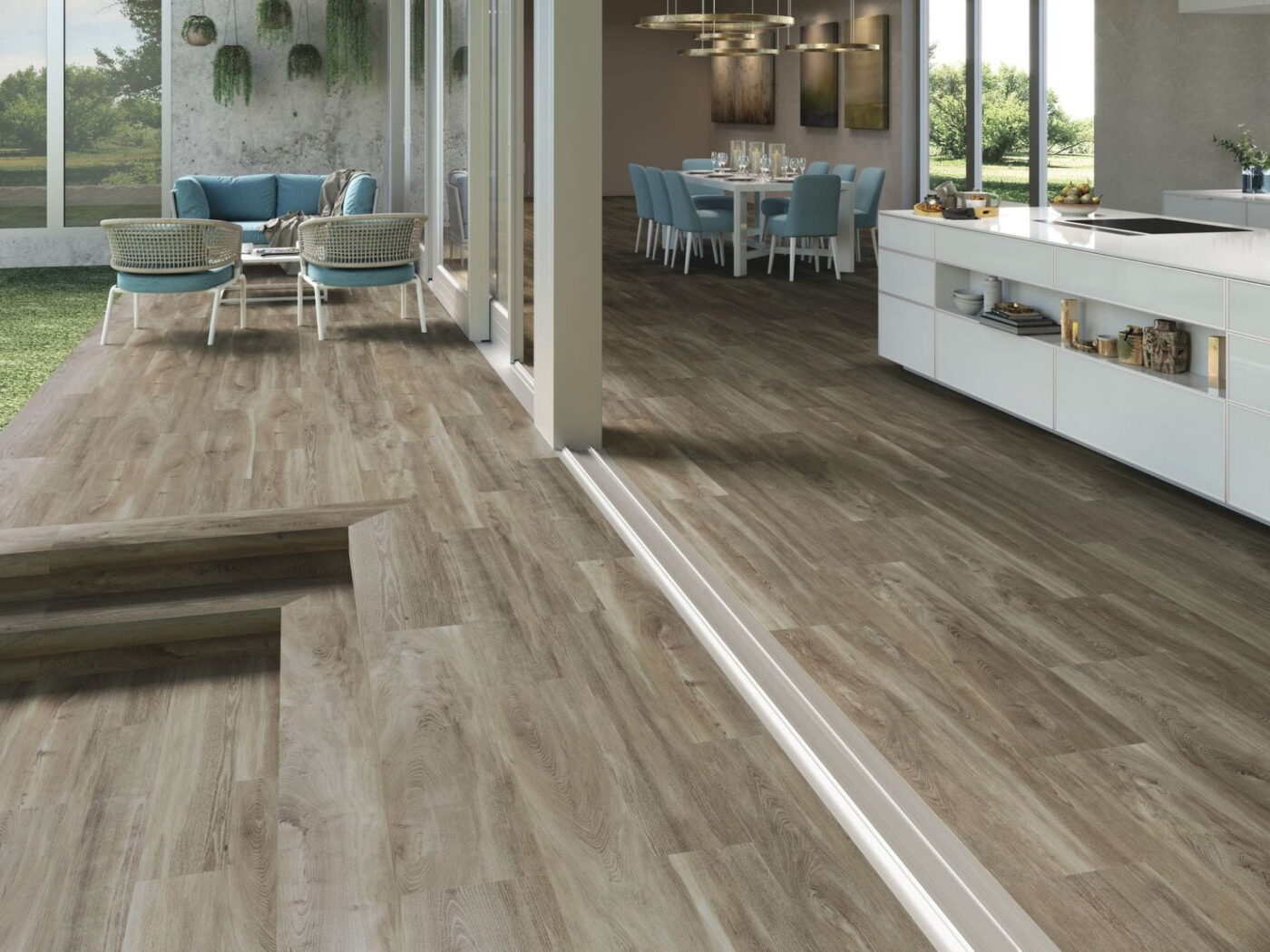 Belfast Walnut 20x120 Rect. Gres - obrazek 2
