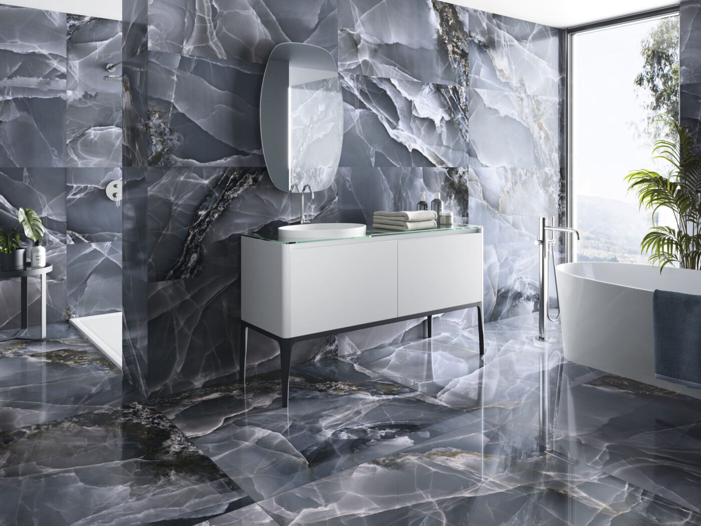 Onyx Blue Pulido 60x120 Rect. Gres - obrazek 2
