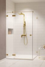 Radaway Essenza Pro Gold KDJ kabina prysznicowa 80x90cm lewa 10097080-09-01L/10098090-01-01 - obrazek 2