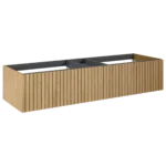 Komoda Asami Slim 160 2s dąb naturalny Fornir - obrazek 3