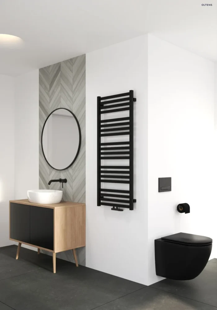 Oltens Vanlig 121x50 cm czarny mat - obrazek 4