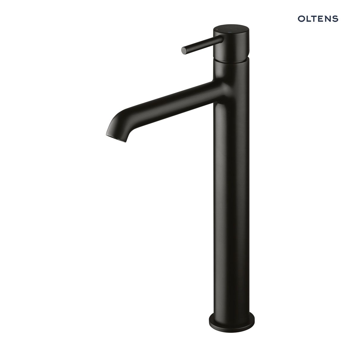 023-32-403-300 Oltens Molle Slim bateria umywalkowa stojąca wysoka czarny mat 32403300 - obrazek 1