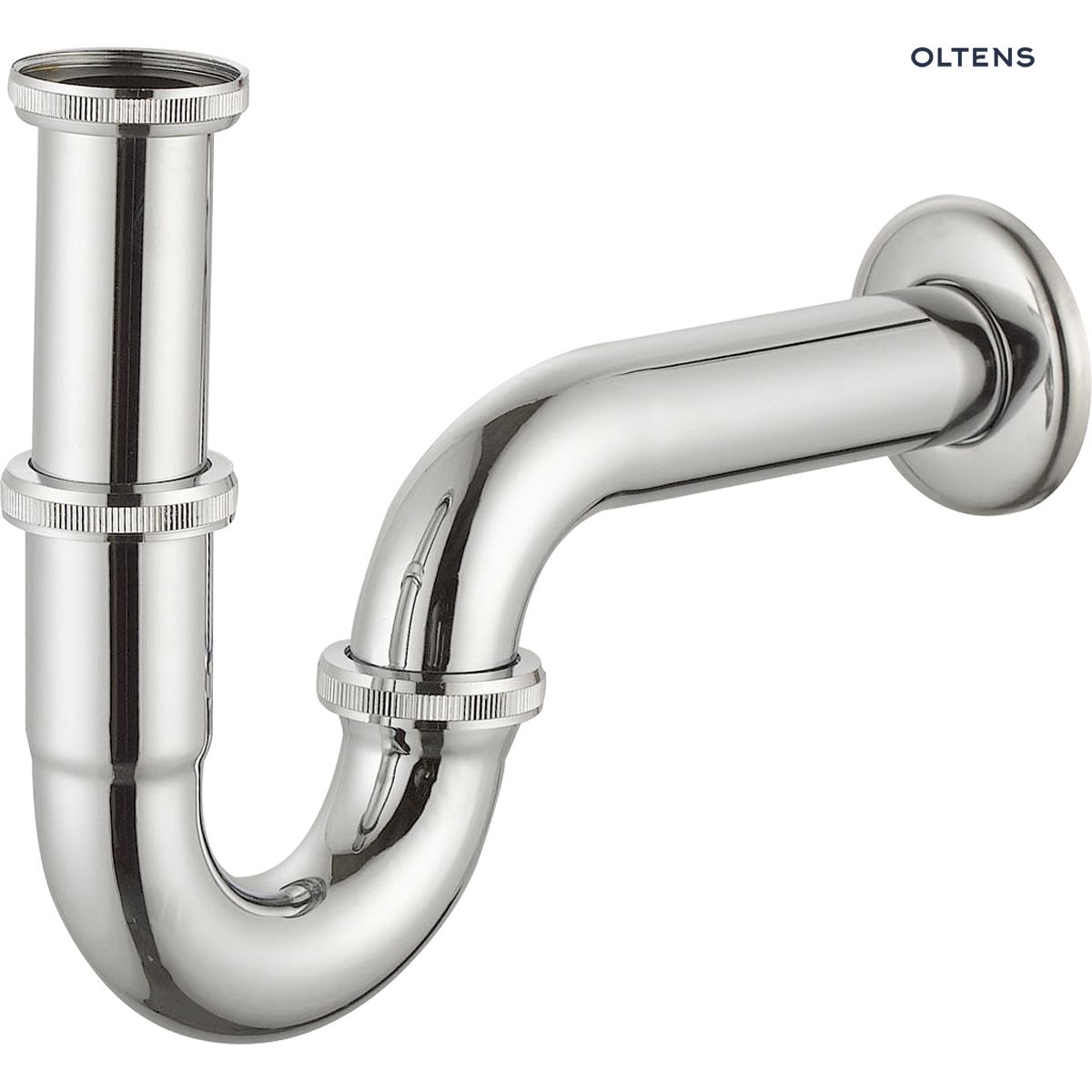 02501000 Oltens Lyse syfon umywalkowy mosiężny rurowy chrom 02501100 - obrazek 1