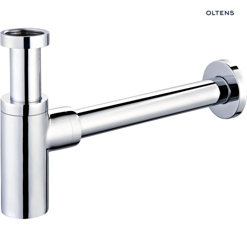 Oltens Hervik syfon umywalkowy mosiężny okrągły chrom 02602100