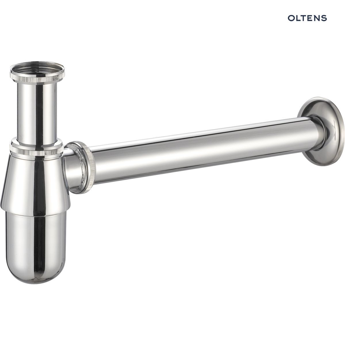 026041001 Oltens Molde syfon umywalkowy butelkowy mosiężny chrom 02604100 - obrazek 1