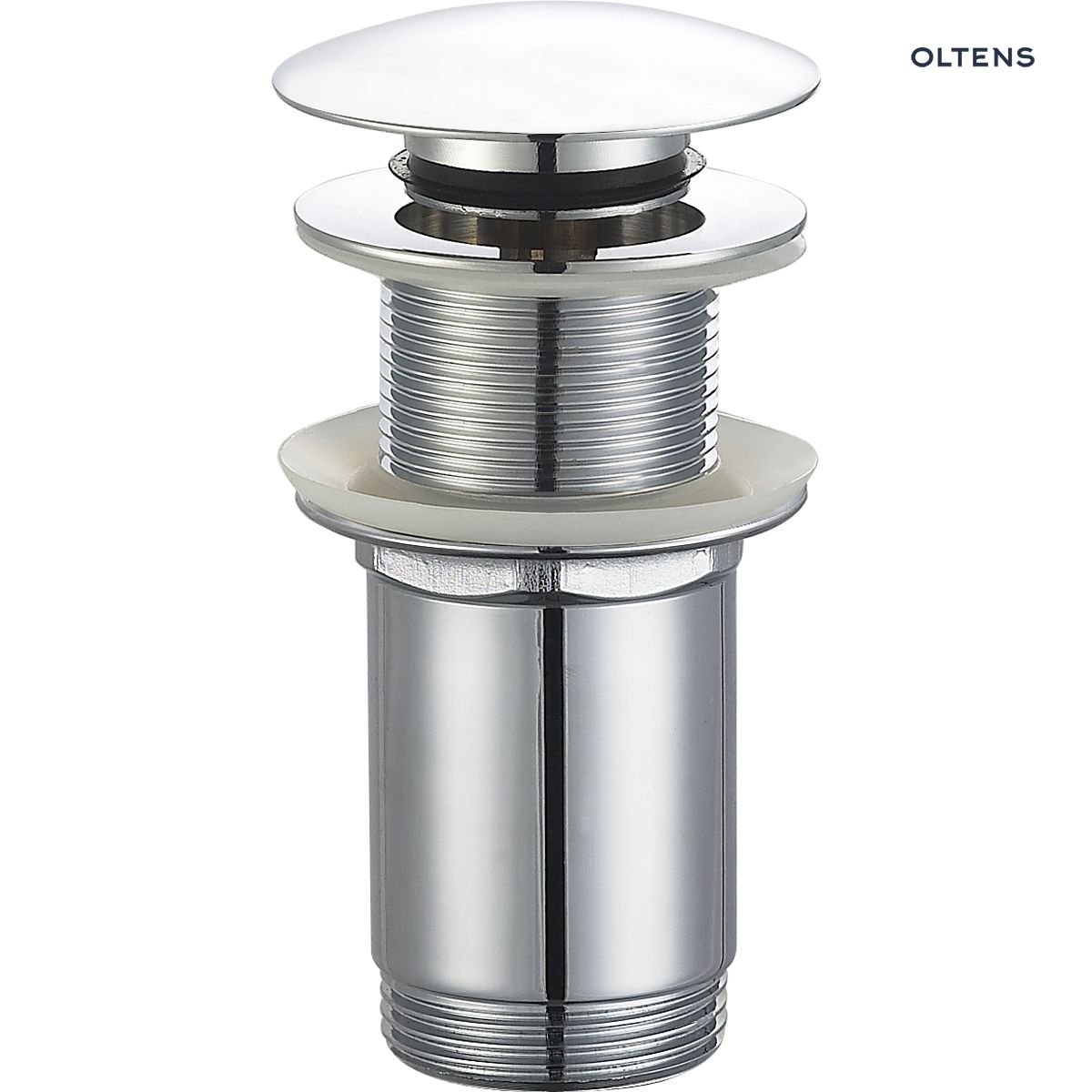 05201100 Oltens Rovde korek do umywalki klik klak okrągły bez przelewu G1 1/4 chrom 05201100 - obrazek 1