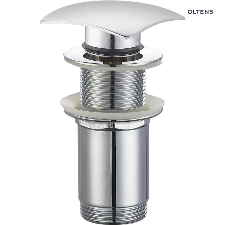 Oltens Rovde (S) korek do umywalki klik klak kwadratowy bez przelewu G 1 1/4 chrom 05202100