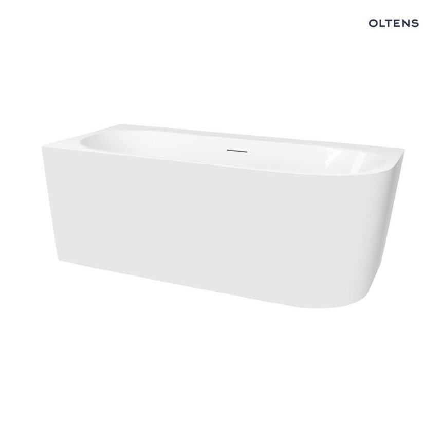 Oltens Hulda wanna wolnostojąca 170x80 cm narożna lewa biały połysk 11005000