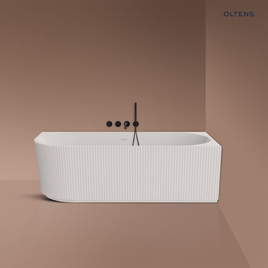 Oltens Hamnes wanna narożna 160x75 cm prawa biała 11008000