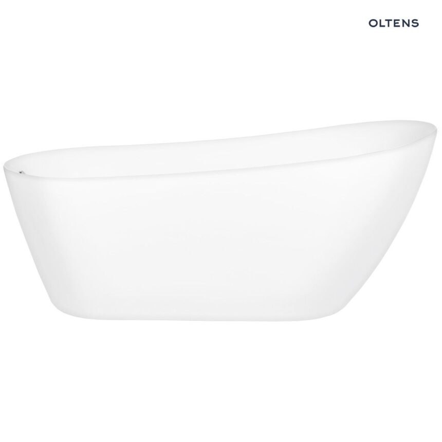 Oltens Gocta wanna wolnostojąca 160x75 cm owalna akrylowa biały połysk 12006000