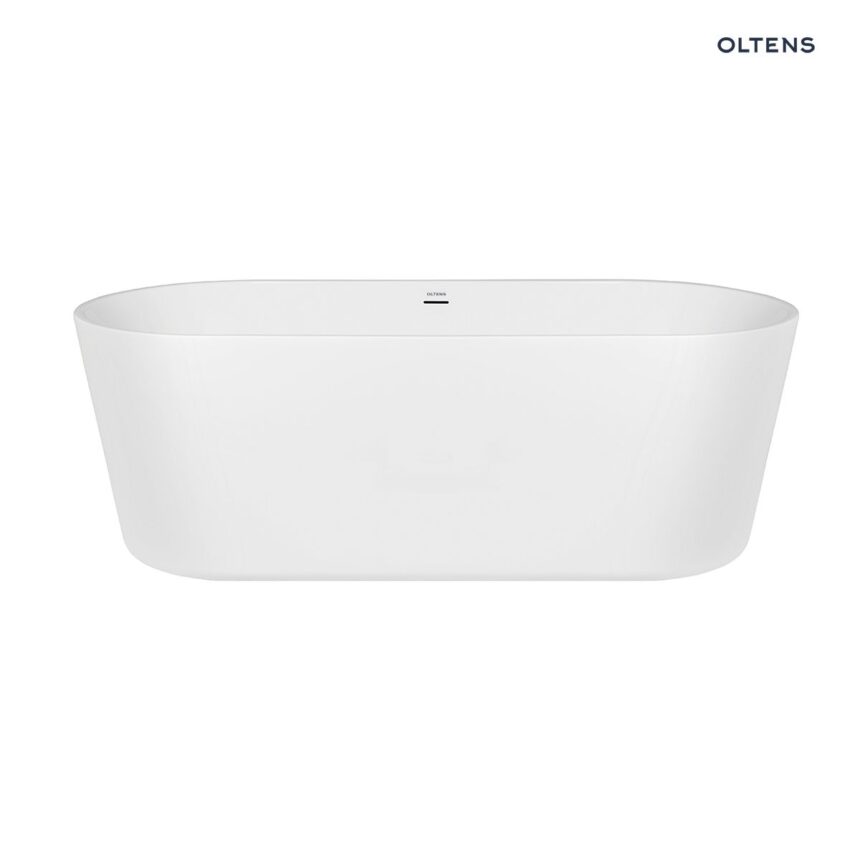 Oltens Inga wanna wolnostojąca 157x75 cm owalna akrylowa biały połysk 12007000