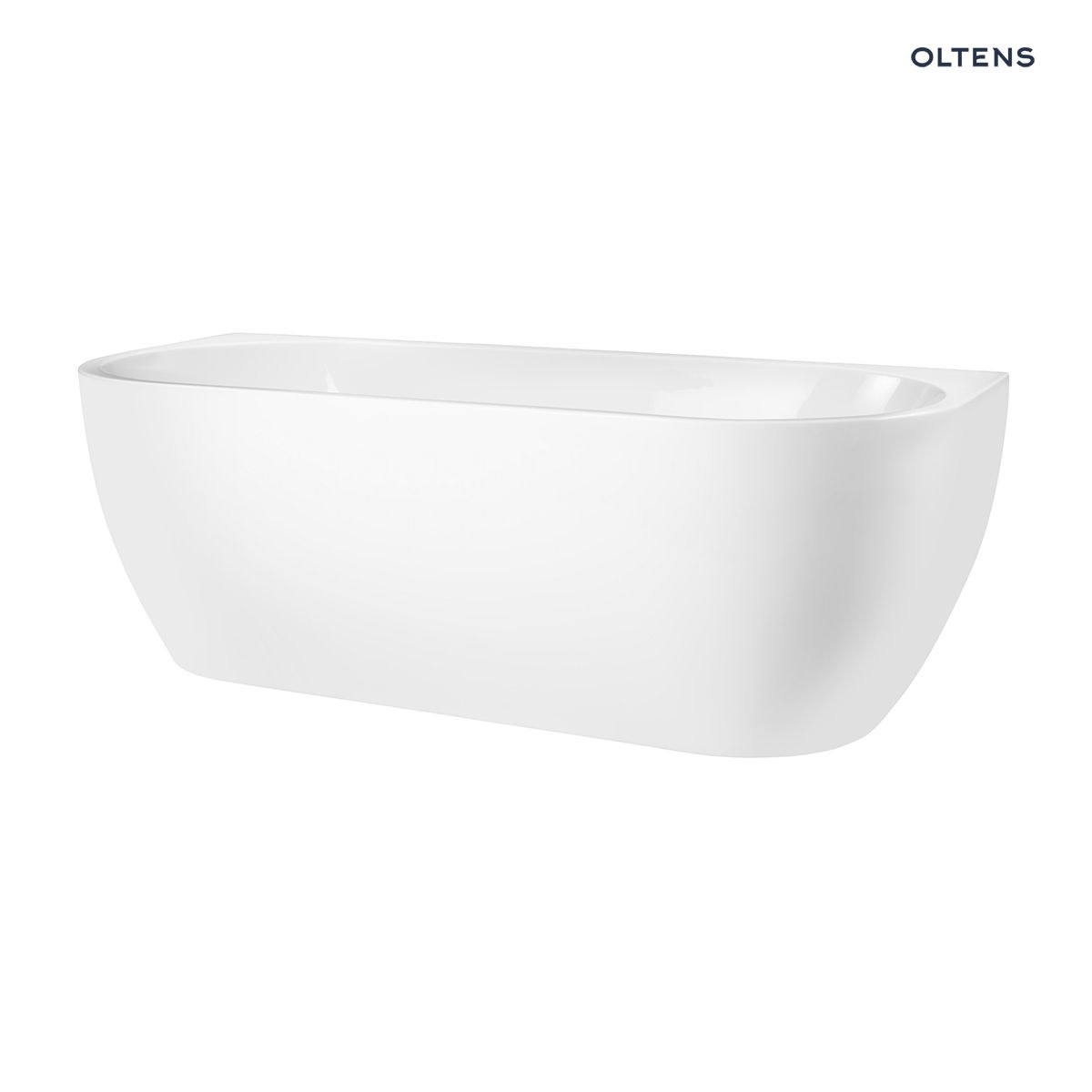 12011000_1200x1200 Oltens Begna wanna wolnostojąca przyścienna 170x75 cm akrylowa owalna biały połysk 12011000 - obrazek 1