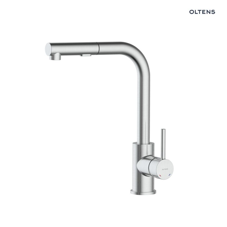 Oltens Myvat bateria kuchenna stojąca z wyciąganą wylewką nikiel 35205910