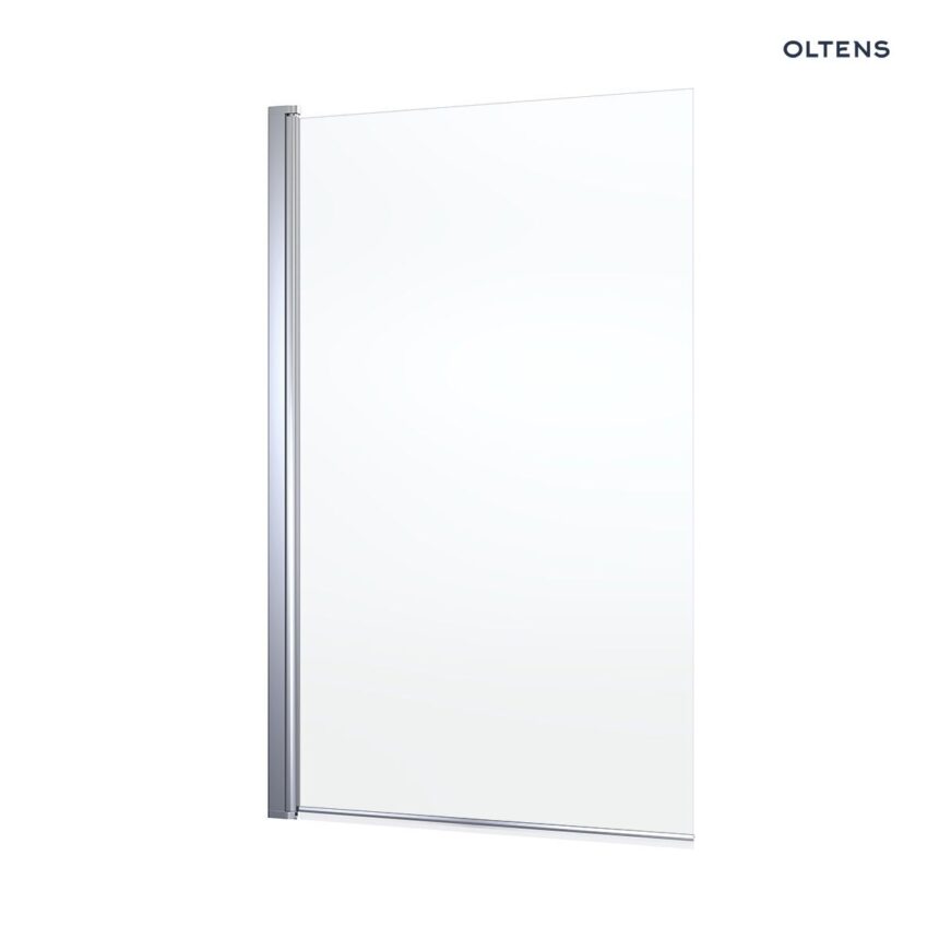 Oltens Fulla parawan nawannowy 1-częściowy 85x140 cm chrom/szkło przezroczyste 23102100