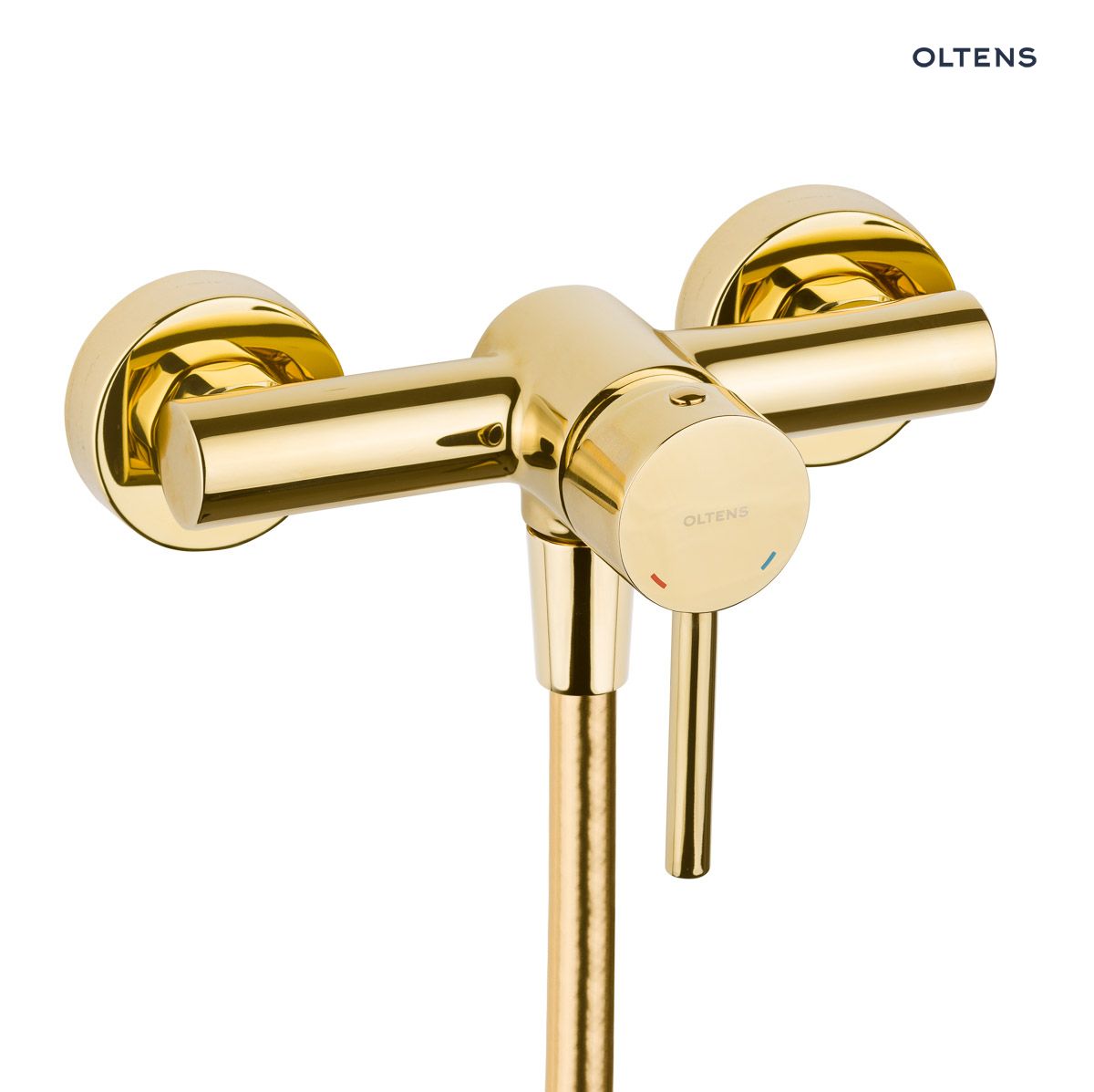 33000800a Oltens Molle bateria prysznicowa ścienna złoty połysk 33000800 - obrazek 1