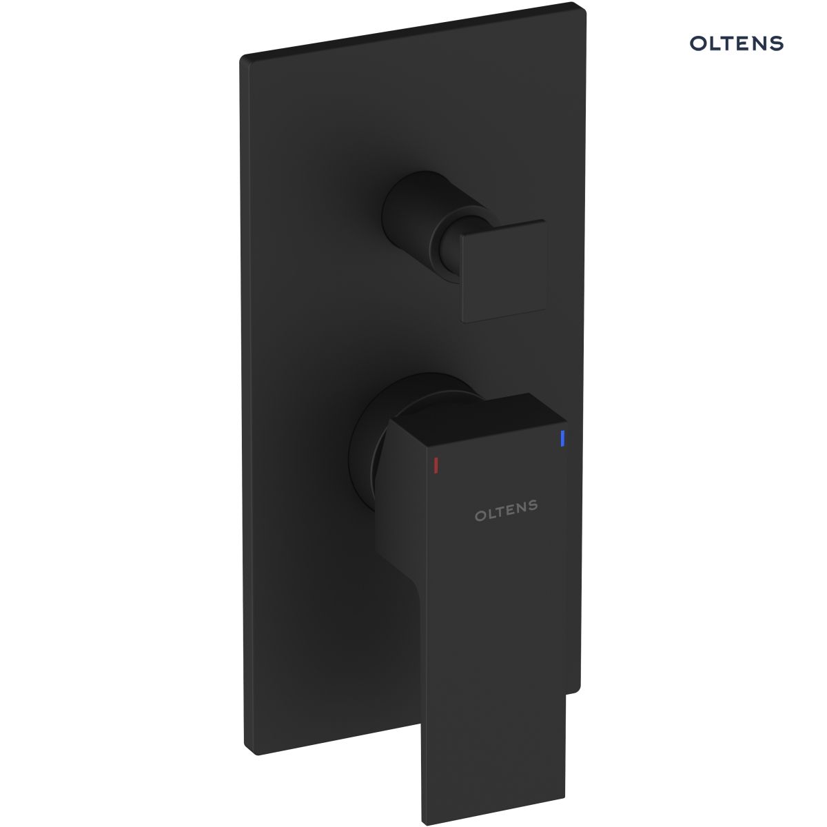 34101300 Oltens Gota bateria wannowo-prysznicowa podtynkowa kompletna czarny mat 34101300 - obrazek 1