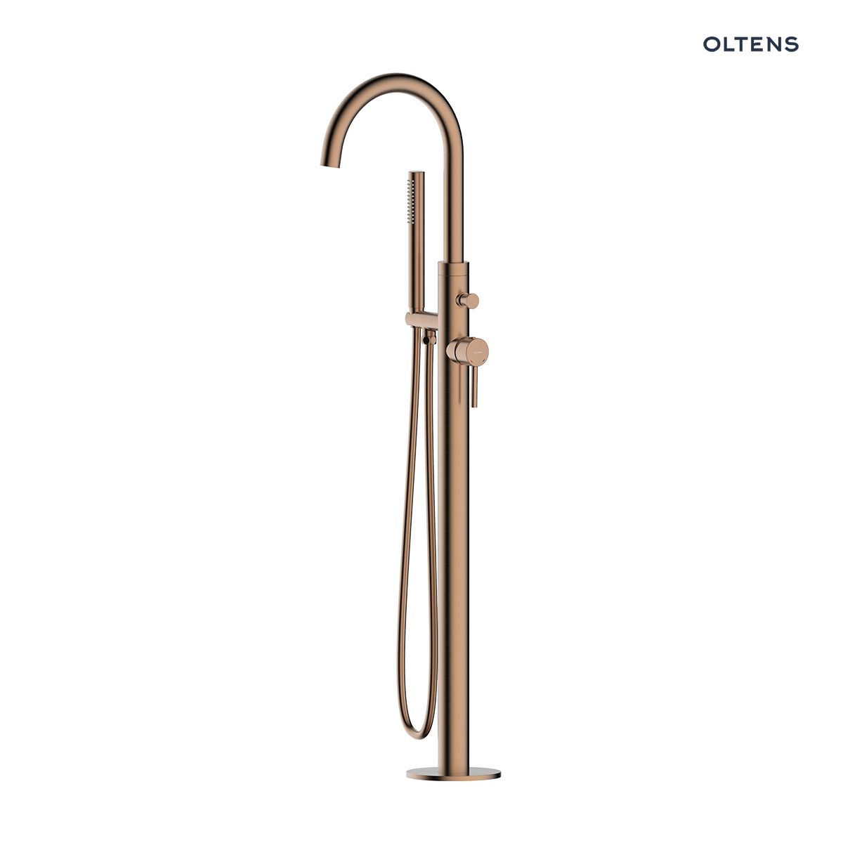 34300610 Oltens Molle bateria wannowo-prysznicowa kompletna wolnostojąca miedź szczotkowana 34300610 - obrazek 1