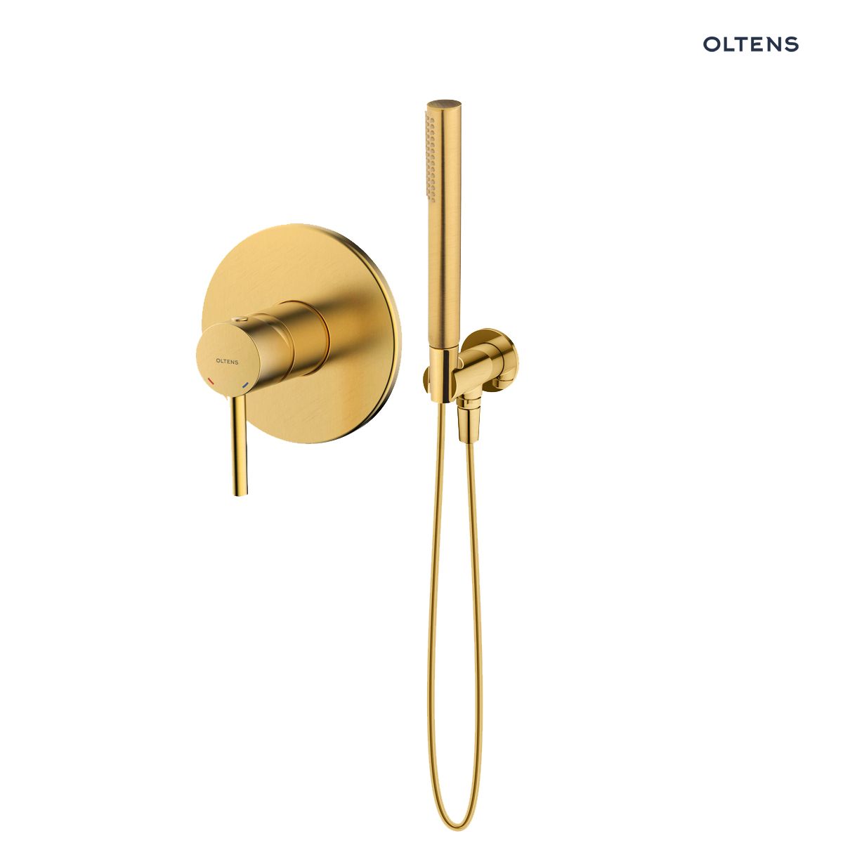 36-612-810 Zestaw Oltens Molle bateria prysznicowa podtynkowa z zestawem prysznicowym Ume Hvita złoto szczotkowane 36630810 - obrazek 1