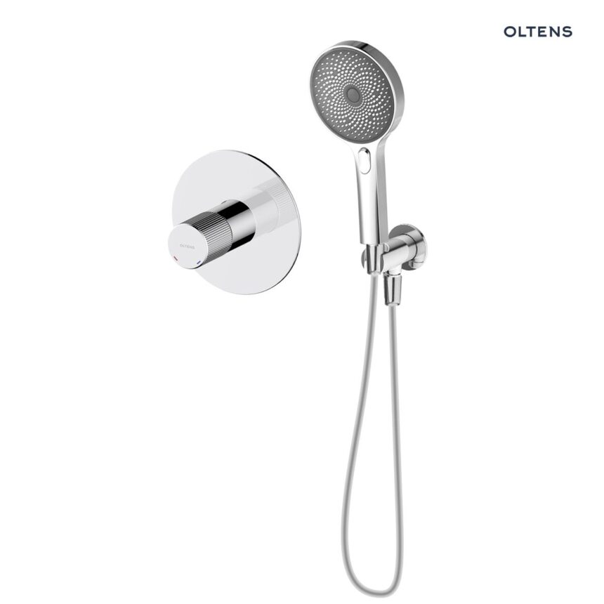 Oltens Hamnes zestaw bateria prysznicowa podtynkowa ze słuchawką 3 funkcyjną Havis EasyClick chrom 36033100