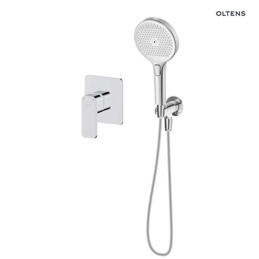 Oltens Hadsel zestaw bateria prysznicowa podtynkowa ze słuchawką 3 funkcyjną Luva EasyClick chrom 36038100