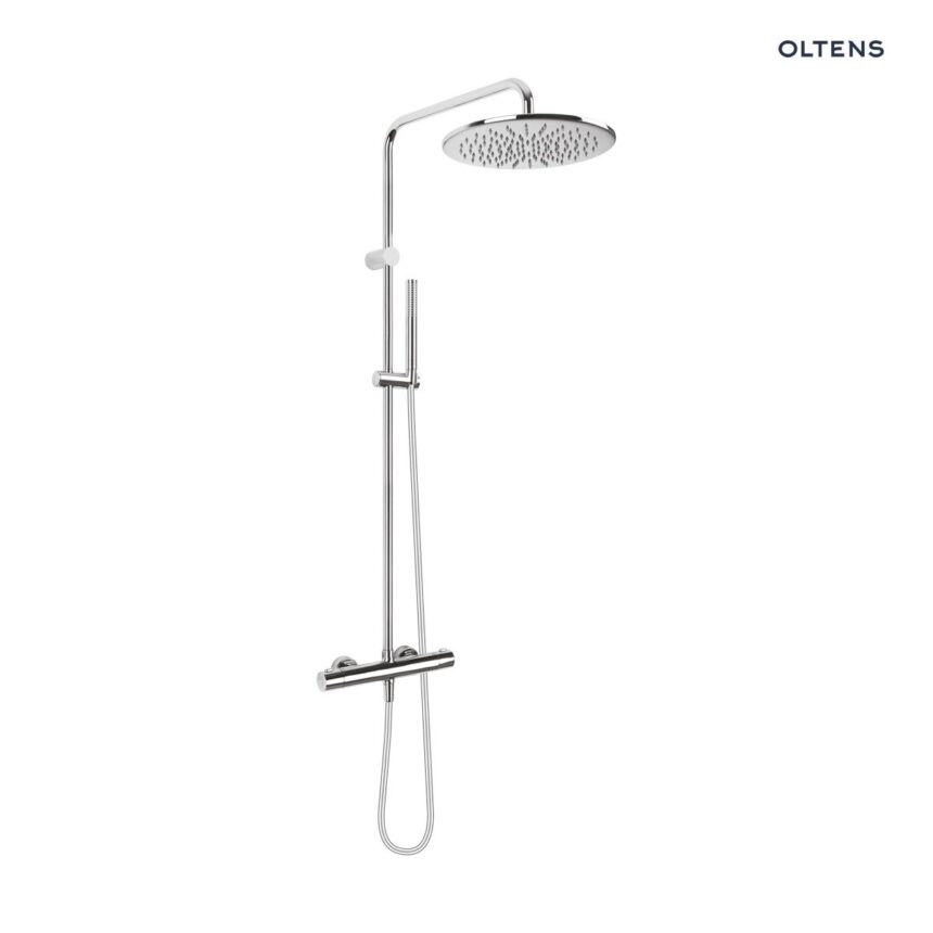 Oltens Boran zestaw prysznicowy termostatyczny z deszczownicą chrom 36502100