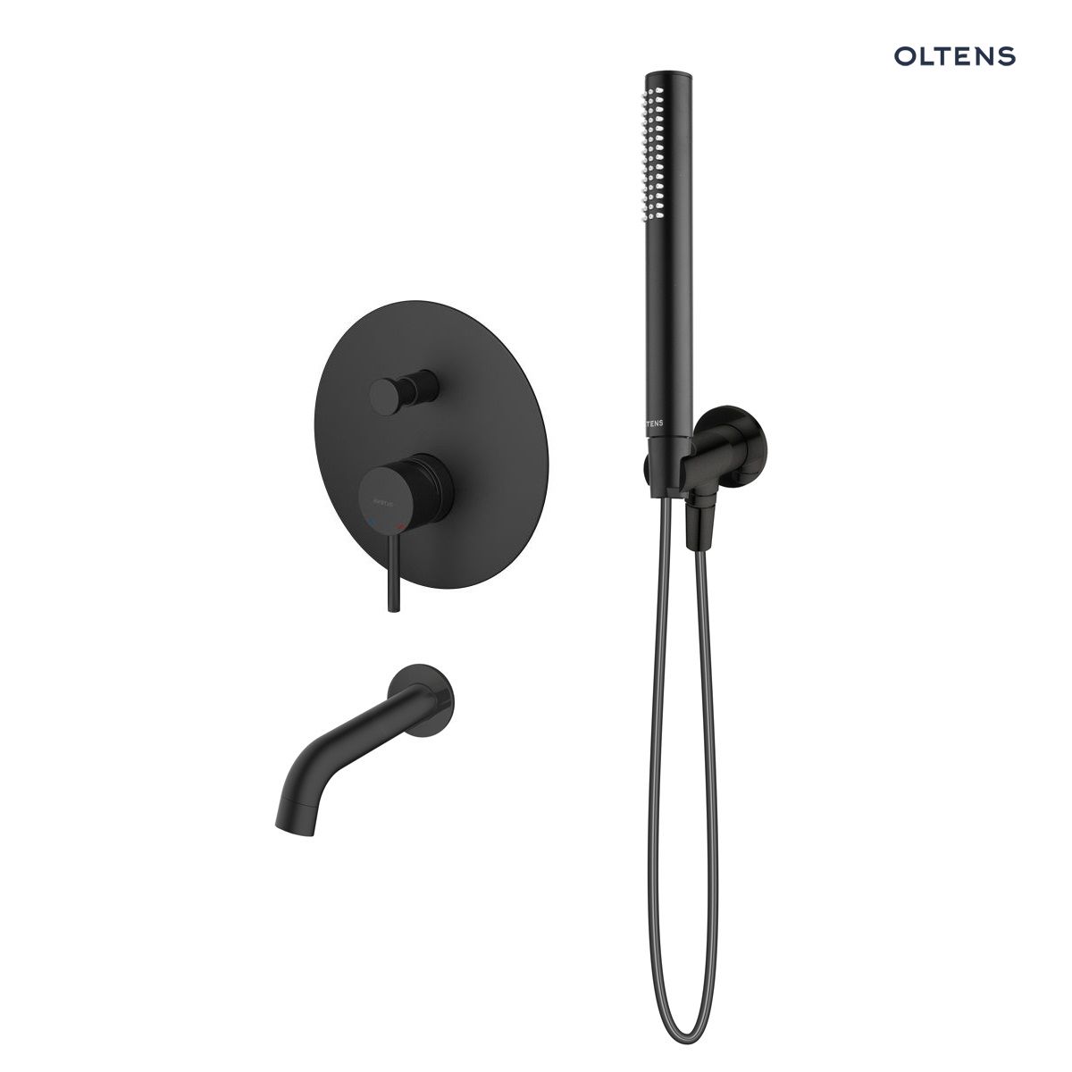 36602300n Zestaw Oltens Molle zestaw wannowo-prysznicowy podtynkowy czarny mat 36602300 - obrazek 1