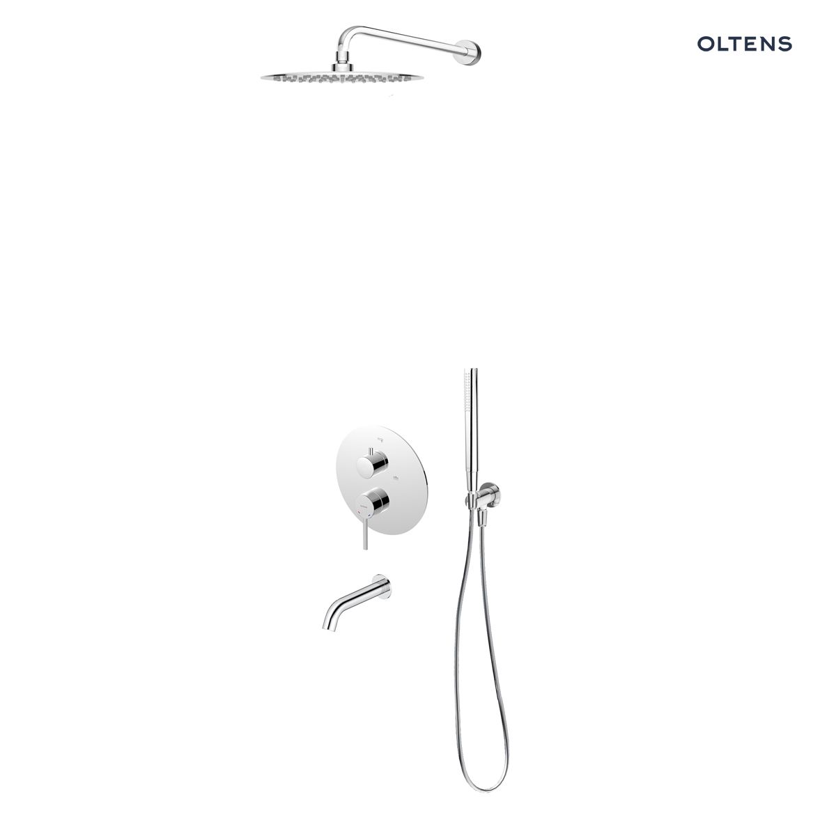 36633100n Zestaw Oltens Rann zestaw wannowo-prysznicowy podtynkowy chrom 36633100 - obrazek 1