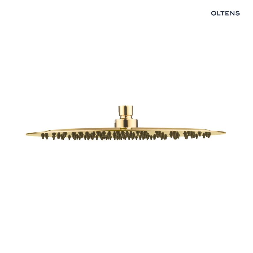 Oltens Vindel deszczownica 30 cm okrągła złoty połysk 37000800
