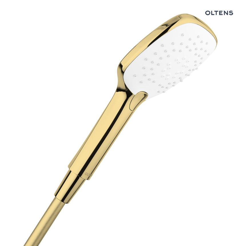 Oltens Driva EasyClick (S) słuchawka prysznicowa złoty połysk/biały 37105800
