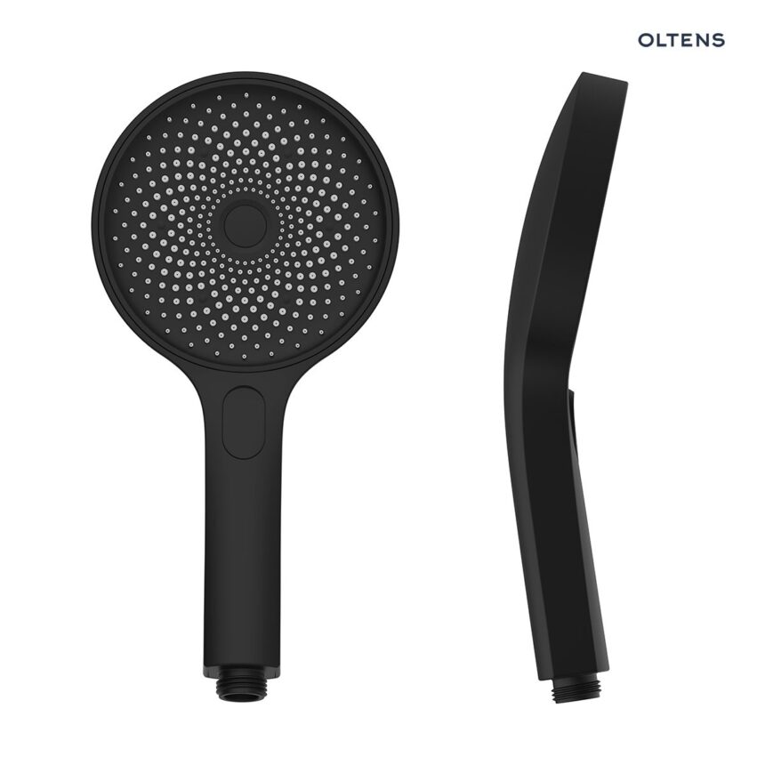 Oltens Havis EasyClick słuchawka prysznicowa 3 funkcyjna czarny mat 37107300