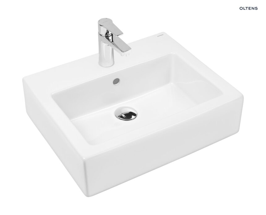 Oltens Susa umywalka 50x41 cm wisząca biała 41403000