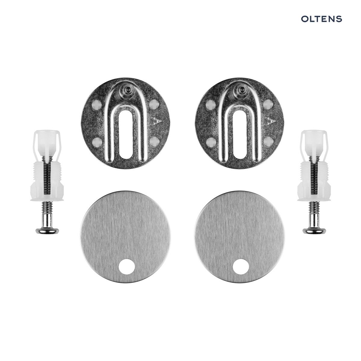 49401100z Oltens Jog zestaw montażowy do deski sedesowej wolnoopadającej Slim 49401100 - obrazek 1