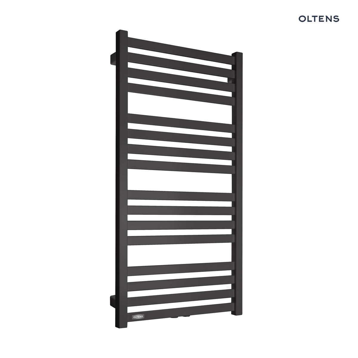 55007300a Oltens Vanlig grzejnik łazienkowy 96x50 cm czarny mat 55007300 - obrazek 1