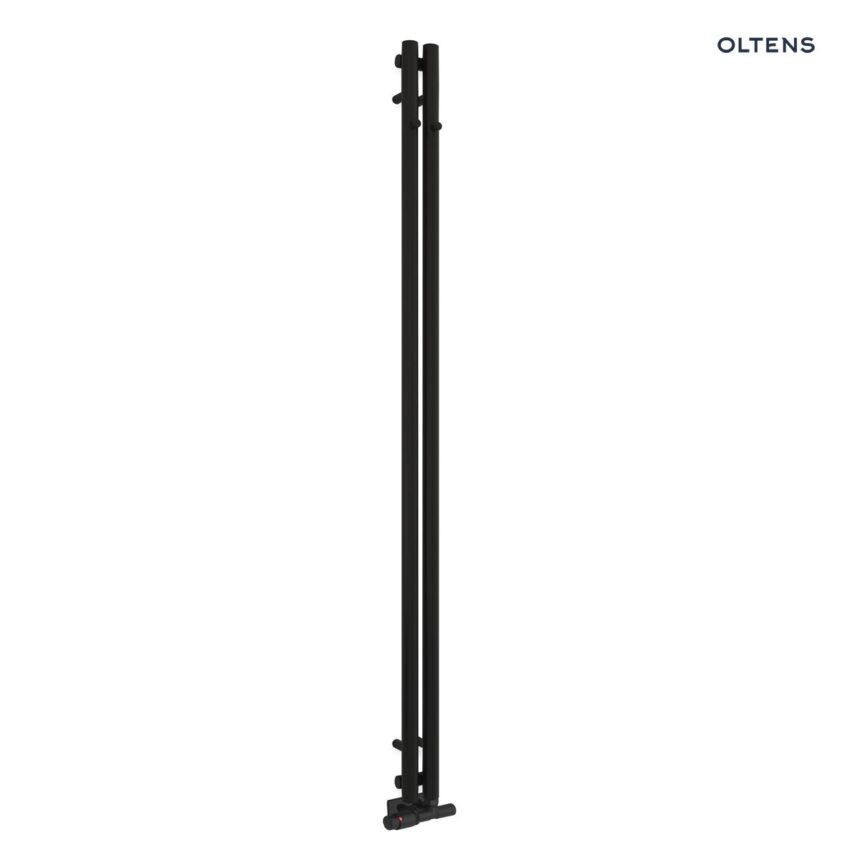 Oltens Stang grzejnik łazienkowy 180x9,5 cm czarny mat 55010300