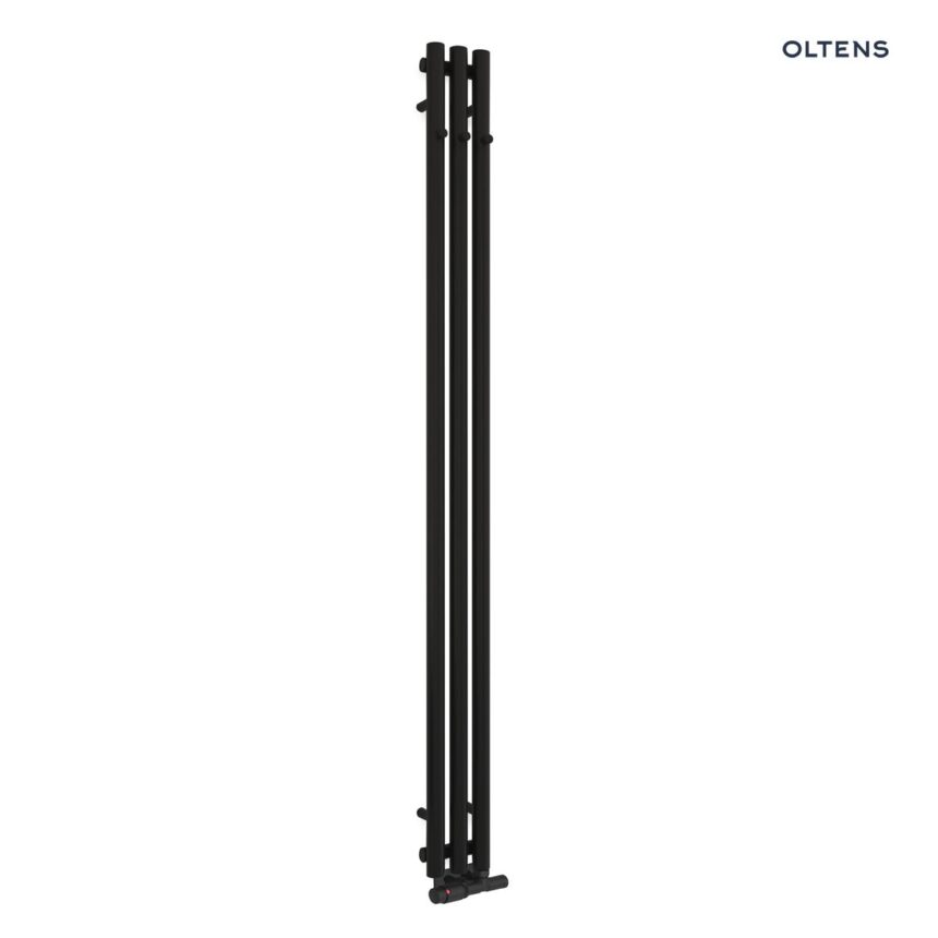 Oltens Stang grzejnik łazienkowy 180x15 cm czarny mat 55011300