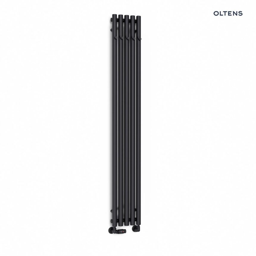 Oltens Stang grzejnik łazienkowy 180x26 cm czarny mat  55017300