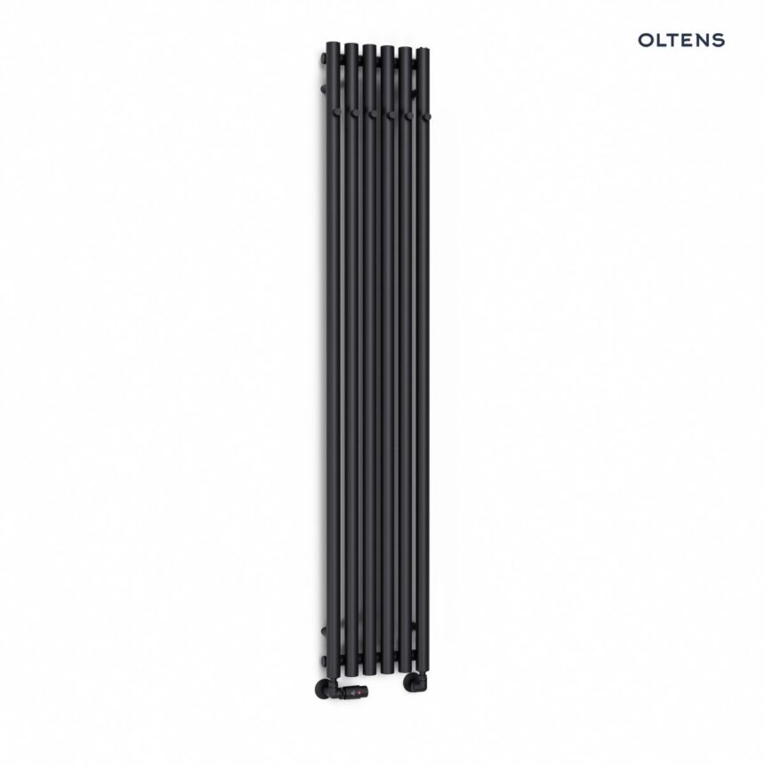 Oltens Stang grzejnik łazienkowy 180x31,5 cm czarny mat 55018300