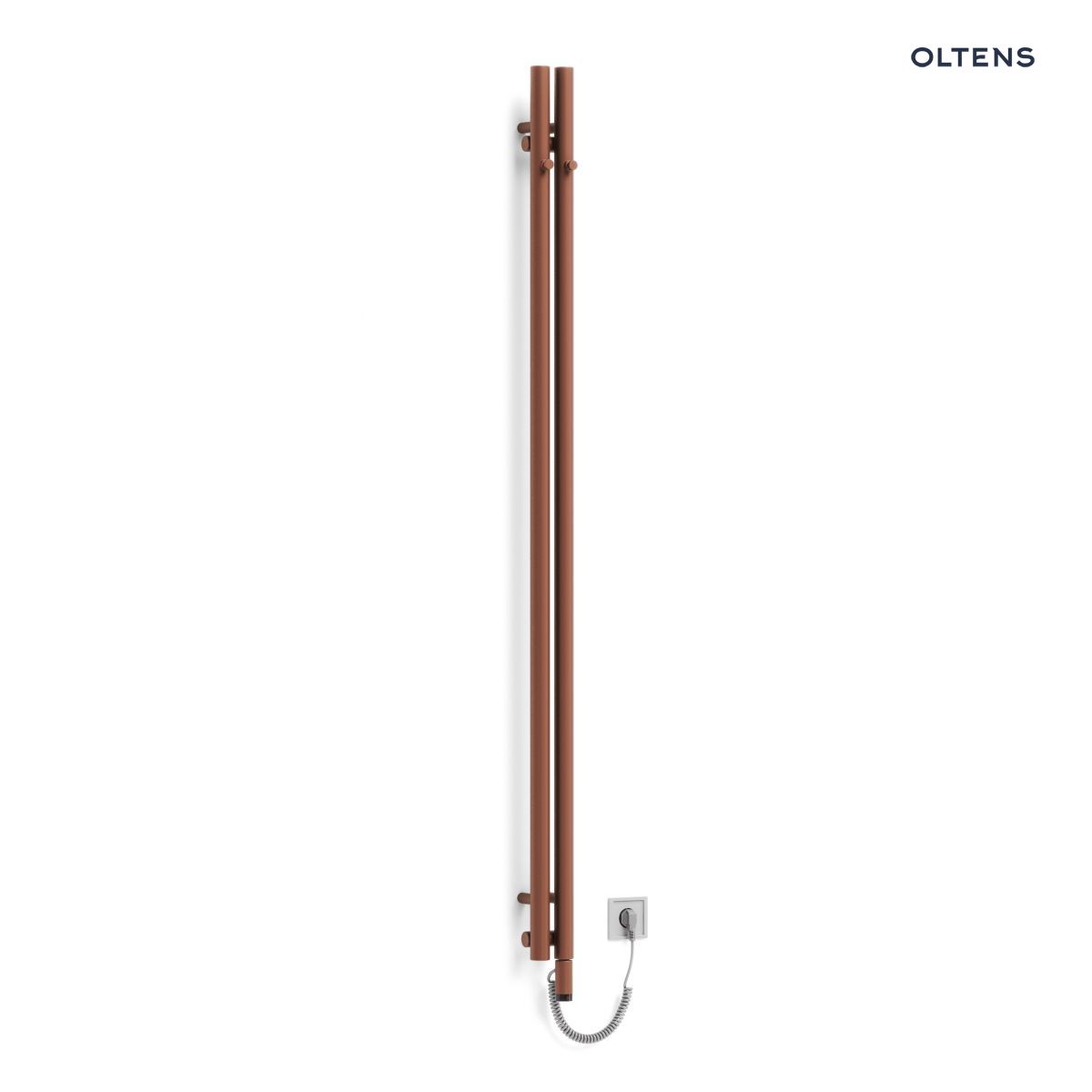 55110610 Oltens Stang (e) grzejnik elektryczny 180x9,5 cm miedź szczotkowana 55110610 - obrazek 1