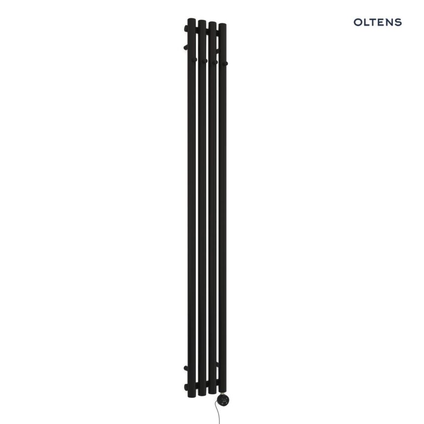 Oltens Stang (e) grzejnik łazienkowy 180x20,5 cm elektryczny czarny mat 55112300