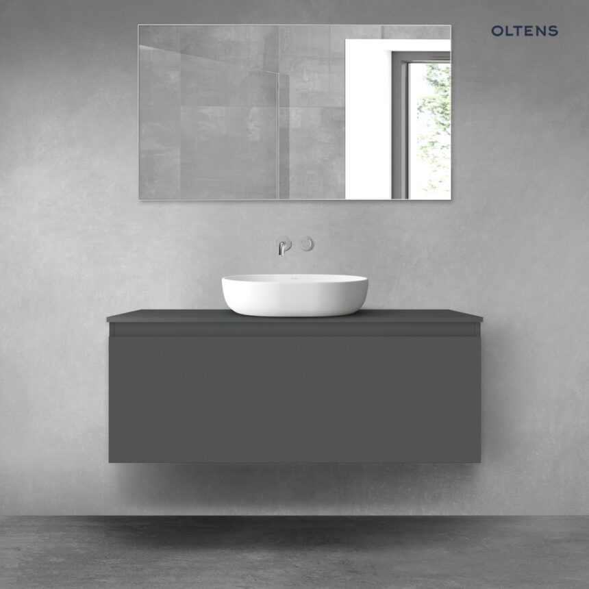 Oltens Vernal szafka 120 cm podumywalkowa wisząca grafit mat 60016400