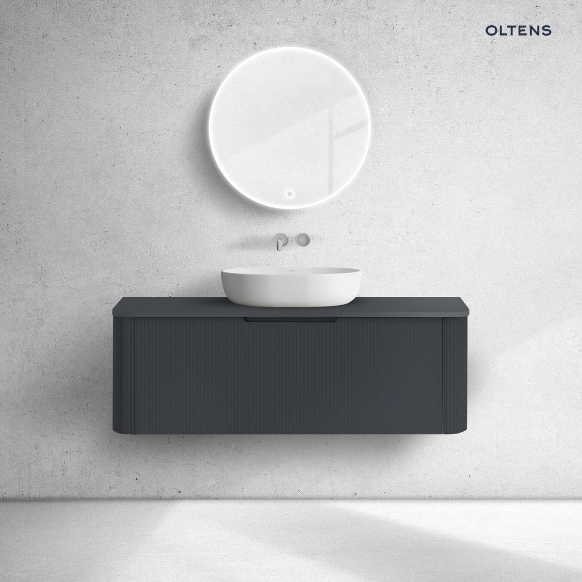 68677300 Oltens Hamnes szafka podumywalkowa 120 cm czarny mat 60025300 - obrazek 1