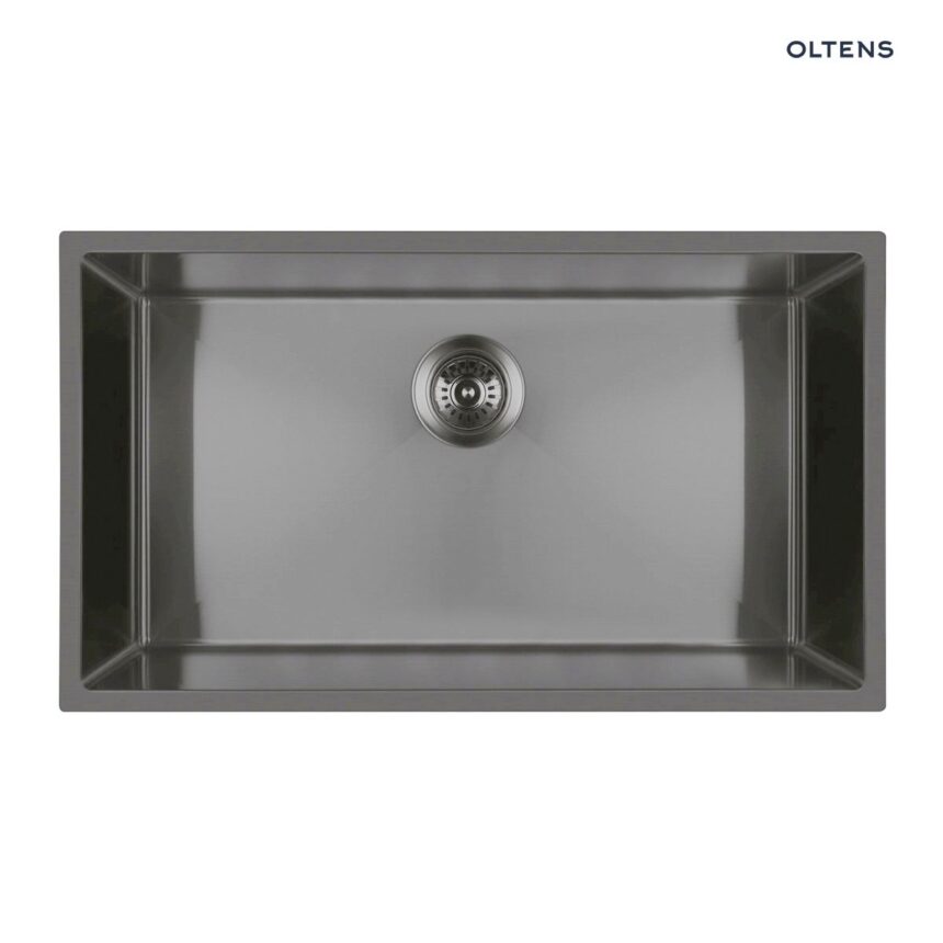 Oltens Stalvask zlewozmywak stalowy 1-komorowy 76x44 cm czarny 71102300
