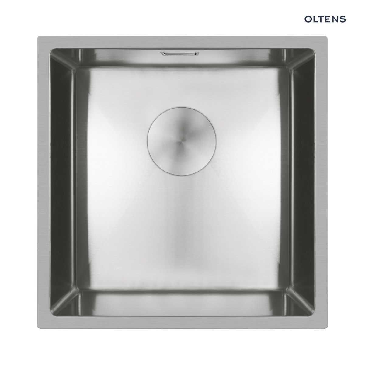 71103100 Oltens Hydda zlewozmywak stalowy 44x44 cm 1 komorowy stal szlachetna polerowana 71103100 - obrazek 1