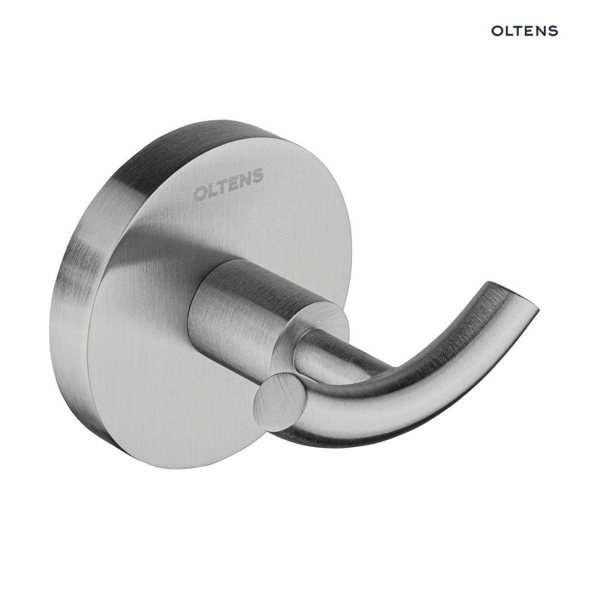 80-002-910-01 Oltens Gulfoss haczyk na ręcznik podwójny nikiel 80002910 - obrazek 1