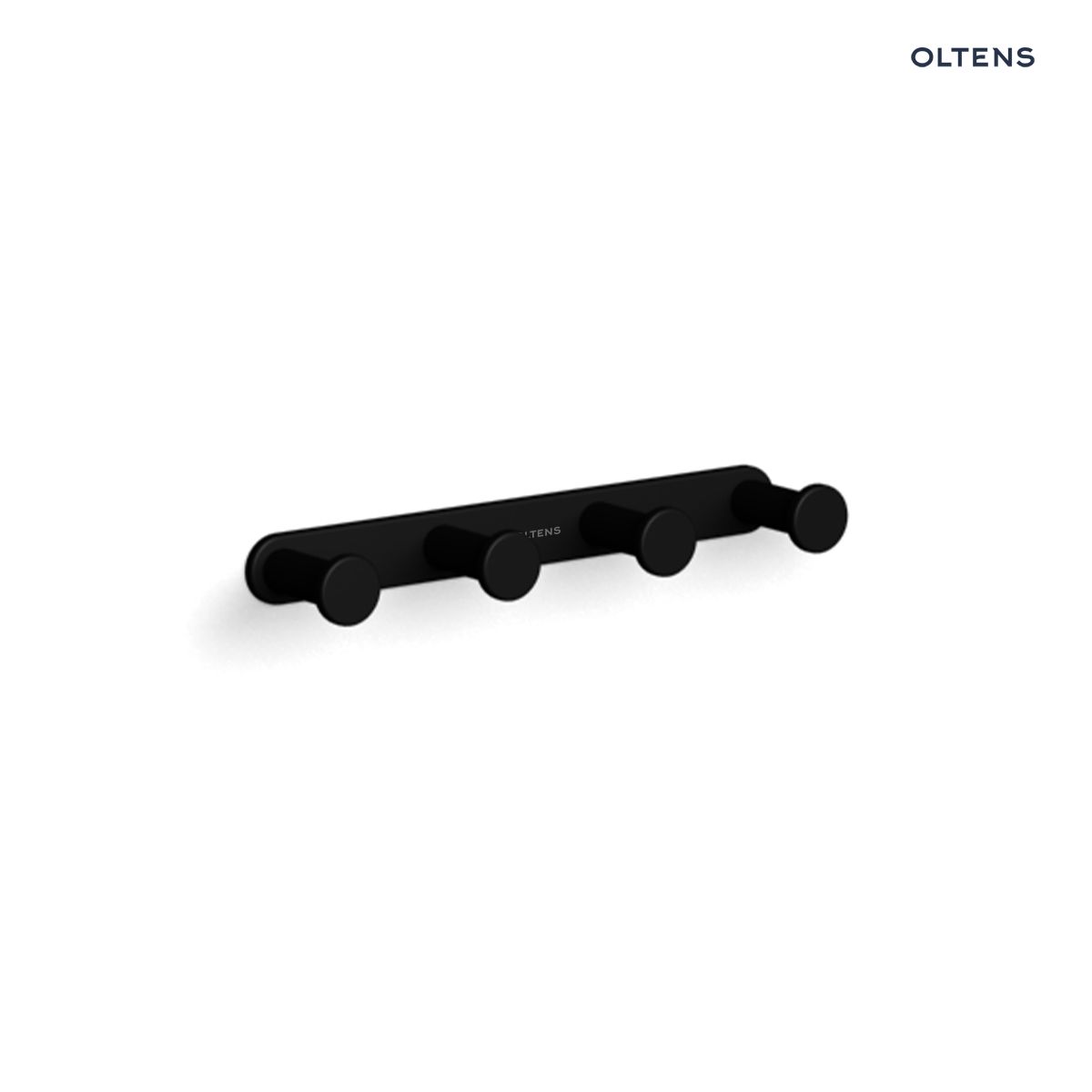 80005300 Oltens Vernal haczyk na ręcznik poczwórny czarny mat 80005300 - obrazek 1