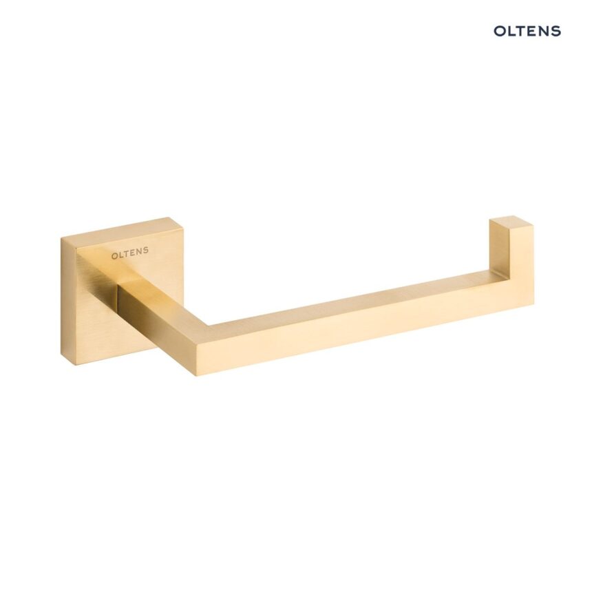 Oltens Tved uchwyt na papier toaletowy złoto szczotkowane 81105810