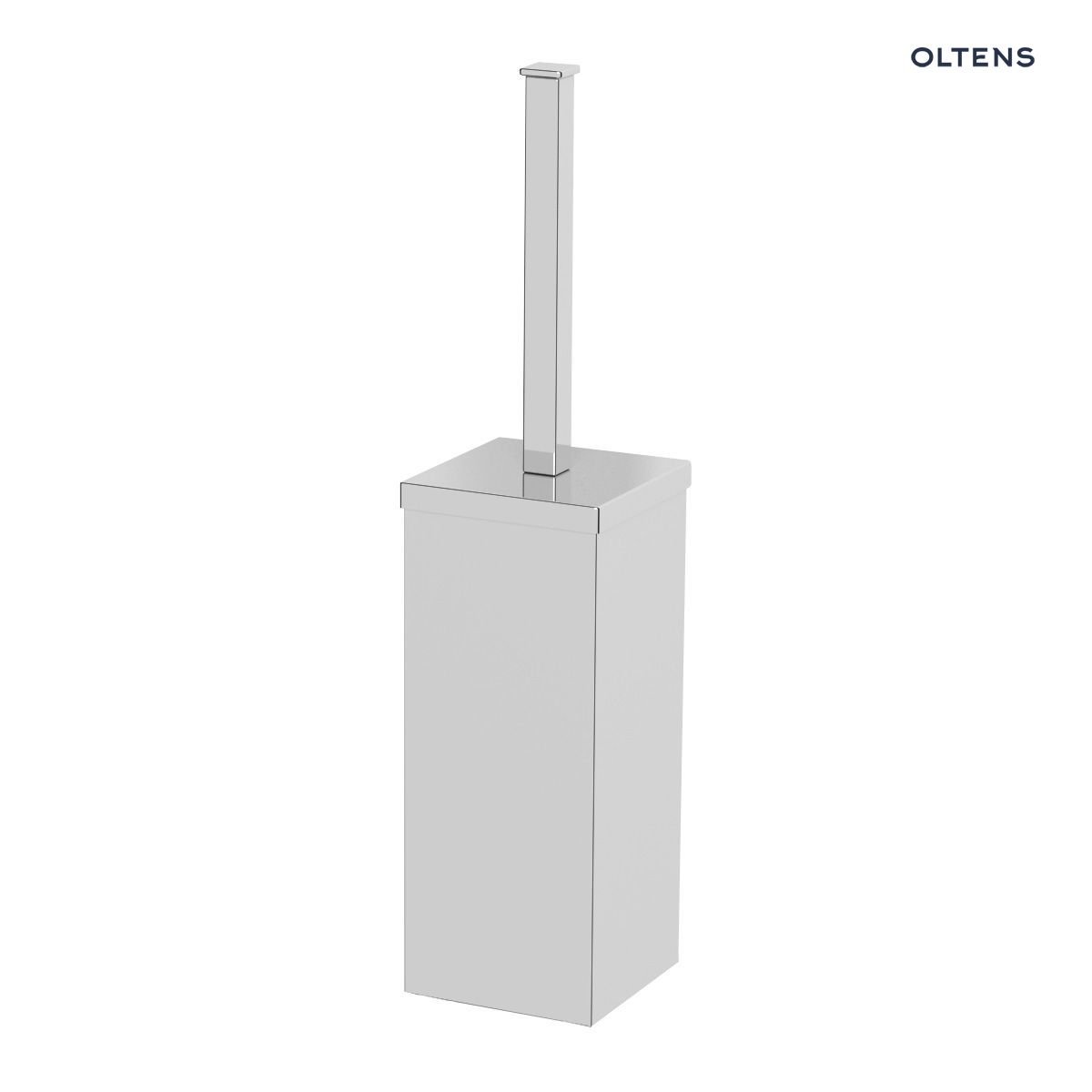 820021001 Oltens Tved szczotka toaletowa stojąca chrom 82002100 - obrazek 1