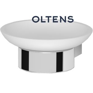 84-102-000 Oltens Vernal mydelniczka z uchwytem biała ceramika/chrom 84102000 - obrazek 1